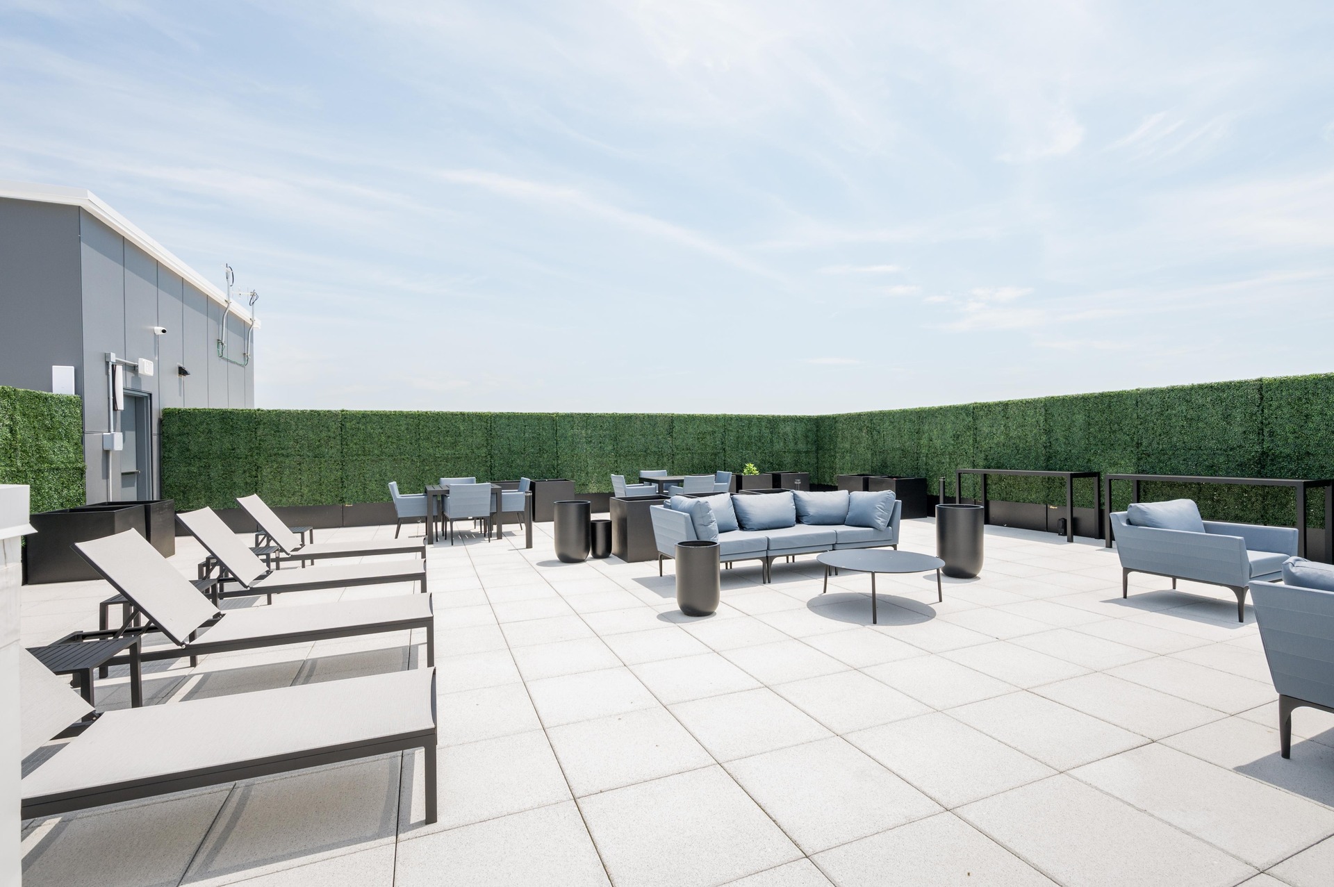Additional rooftop lounge area.